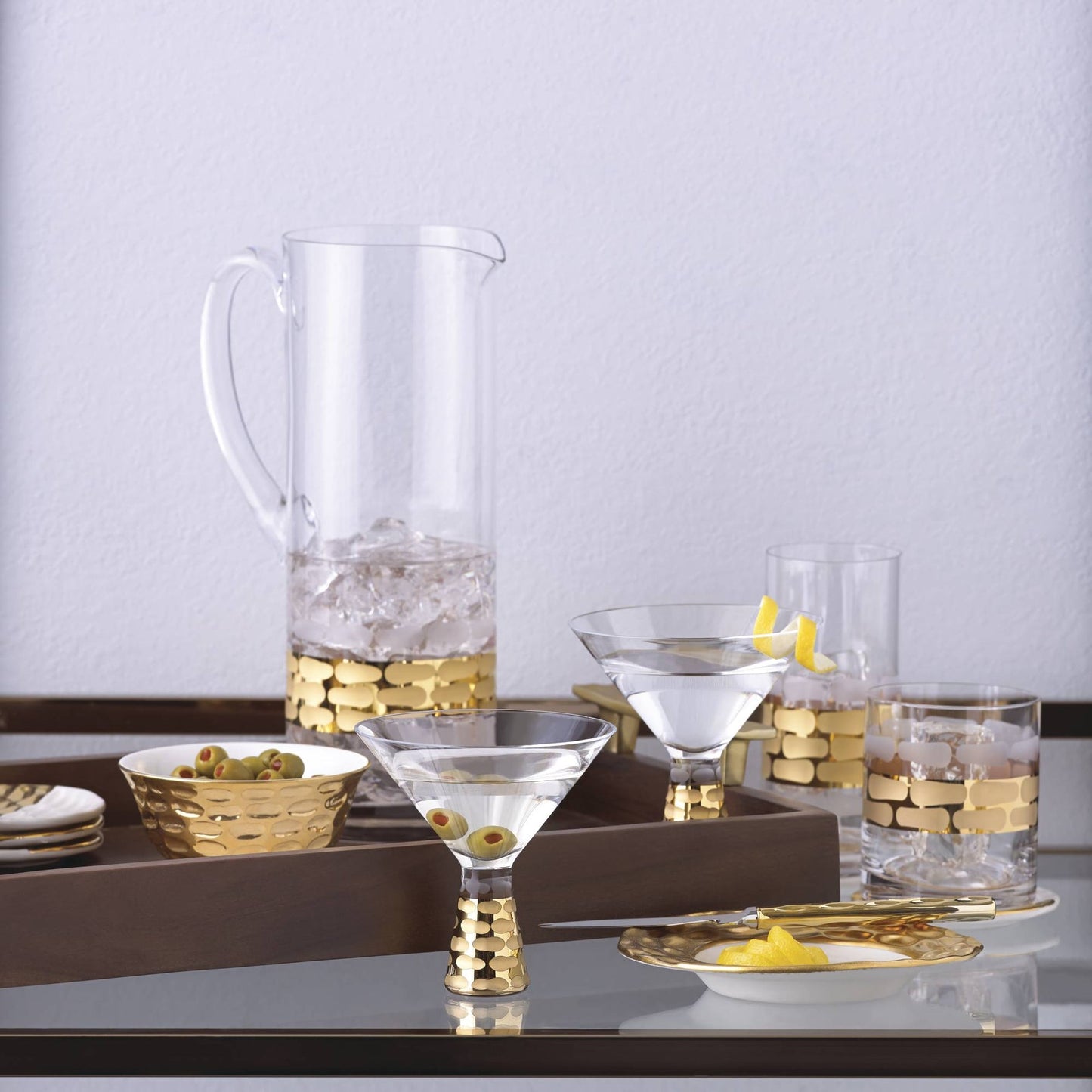 Truro Gold Glass Pitcher
