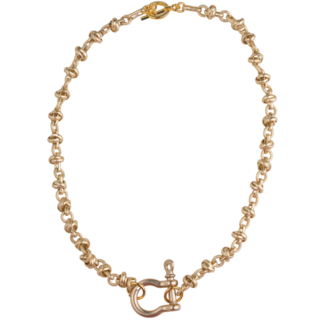 Knot Chain, Stirrup Necklace