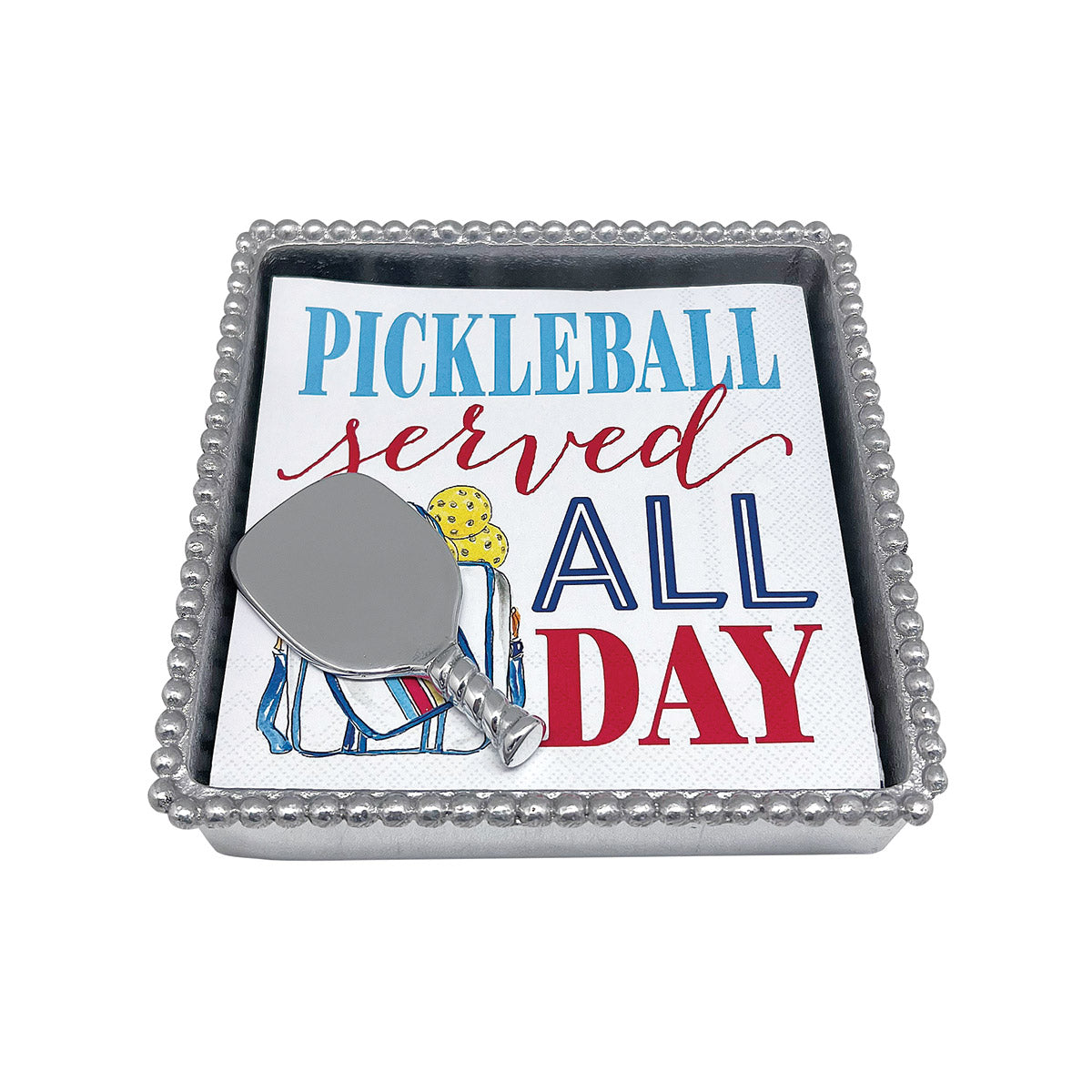 Pickle Ball Cocktail Napkin Box Set