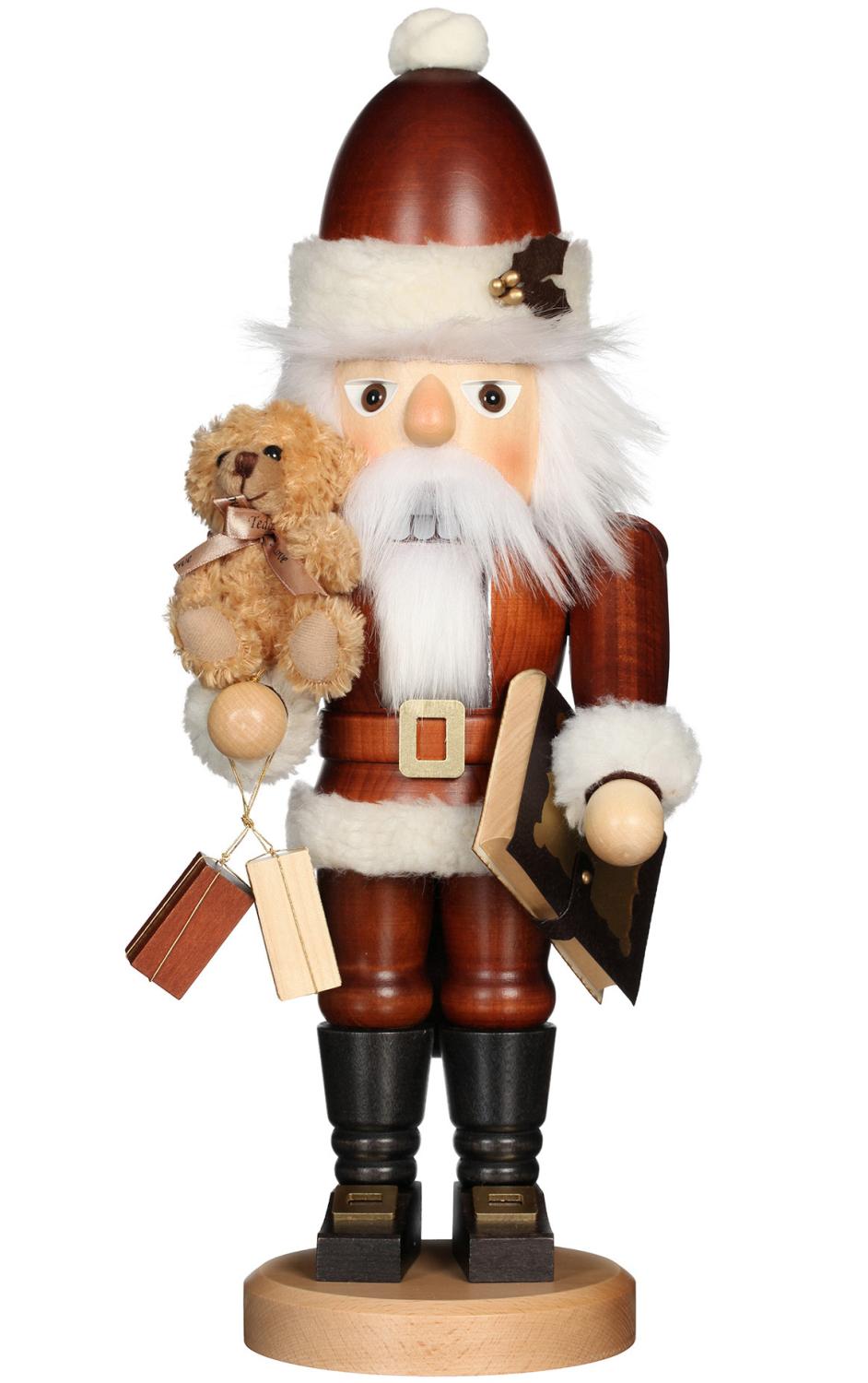 Nutcracker Santa with Teddy-Christian Ulbricht Premium Nutcracker