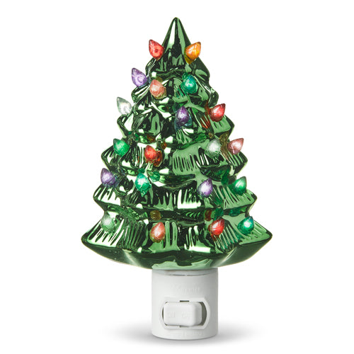 Vintage Metallic Tree Night Light 5.75"