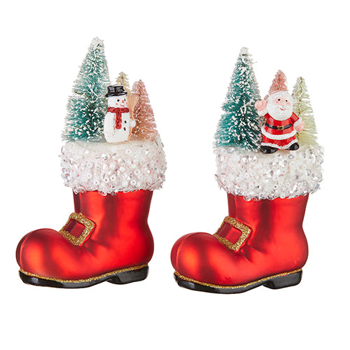 Santa's Boot Ornament 5.25"
