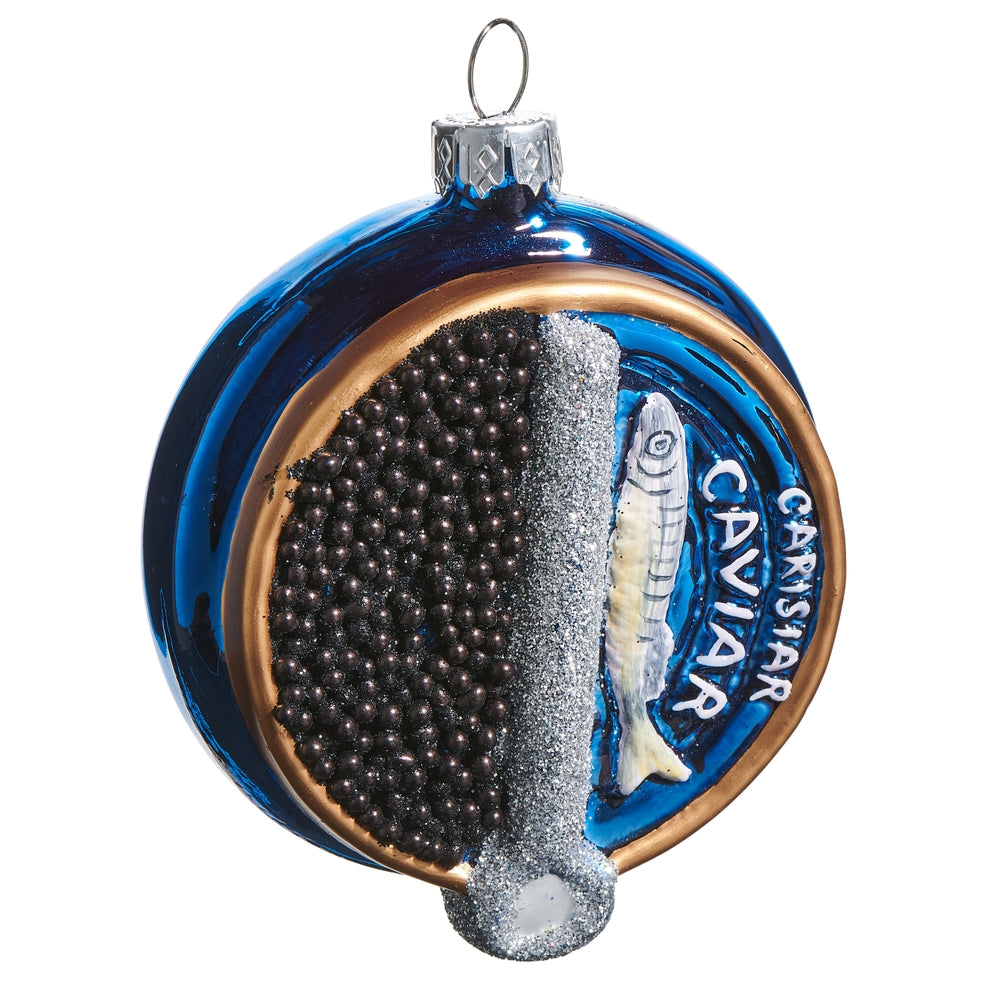 Caviar Tin Ornament 3.5in