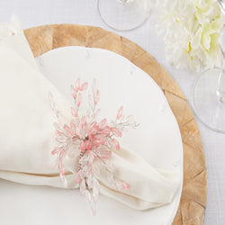 Beaded Flower Napkin Ring