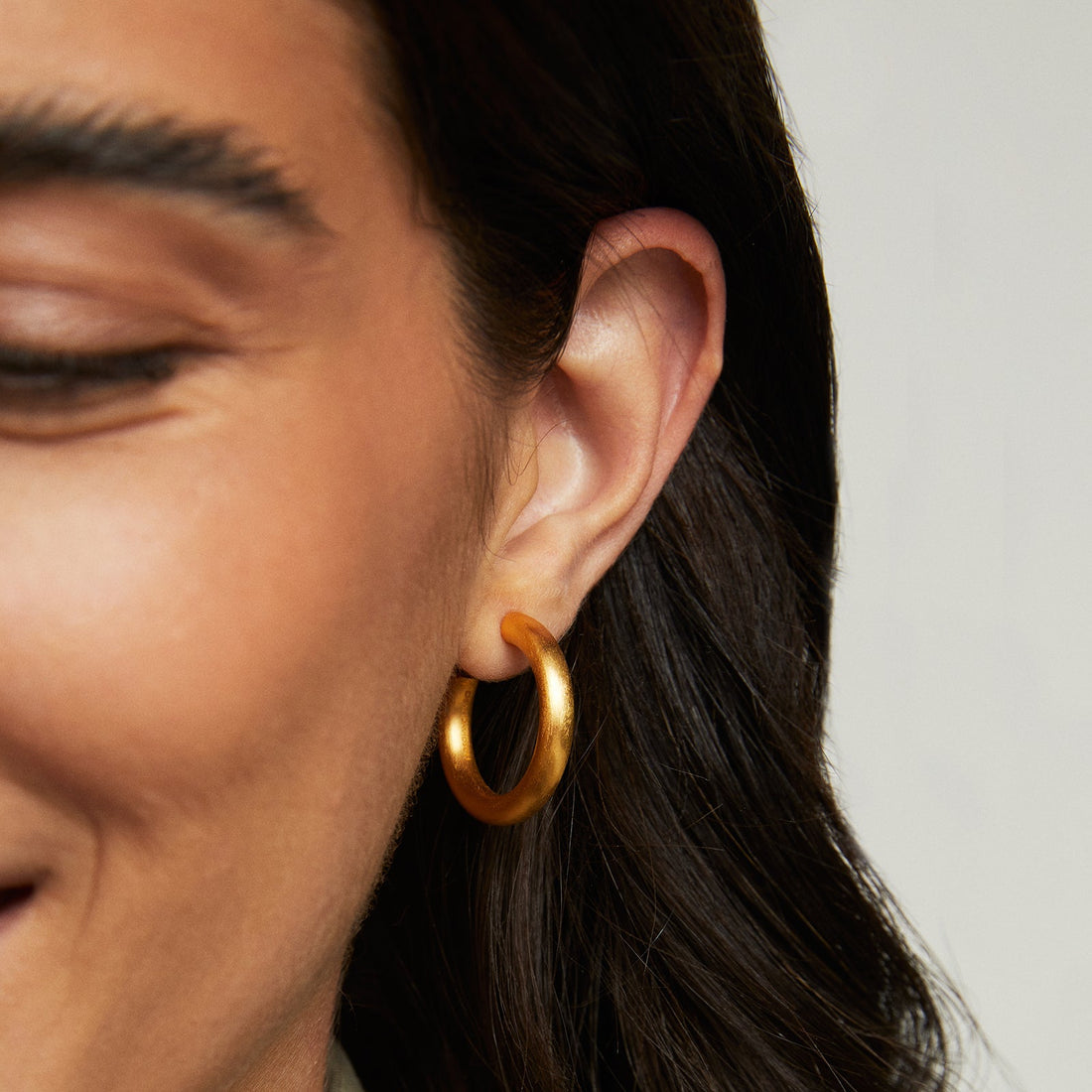 Small Gold Dune Hoops