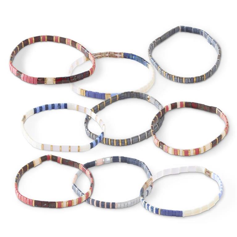 Assorted Tila Bead Bracelet