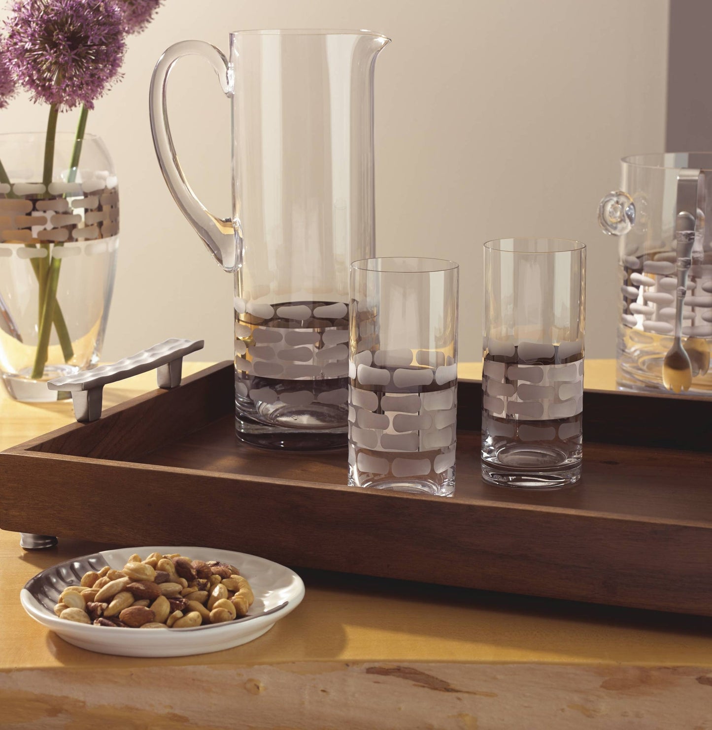 Truro Platinum Glass Pitcher