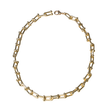 Gold Plated Horse Bit Chain Necklace