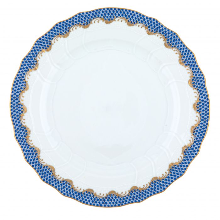 Fish Scale Dinner Plate, Blue