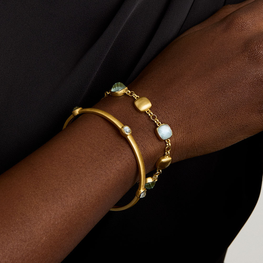 Monterey Chain Bracelet - Irridescent Sky Blue