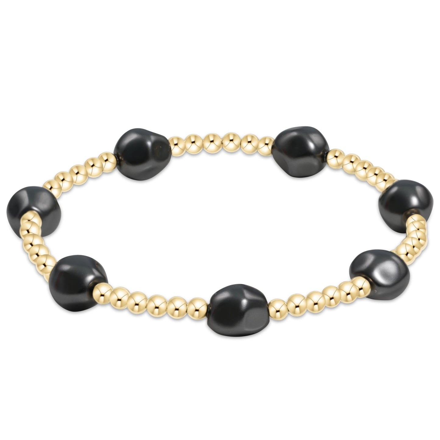 Admire Gold 3mm Bead-Pearl Dark Grey