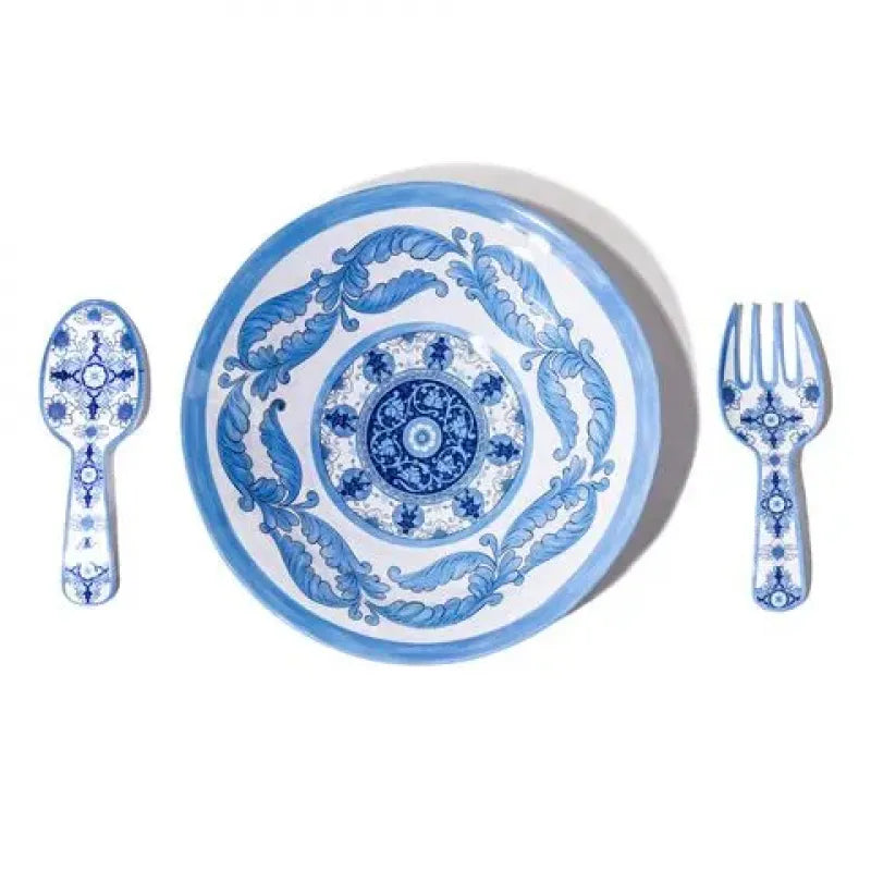 Barocco 16" Salad Bowl & Servers Set