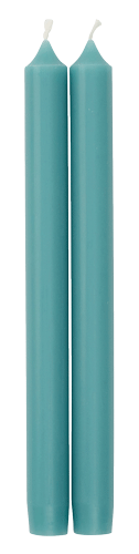 Turquoise Duet Candle Candle Crown Pairs 10 Inch