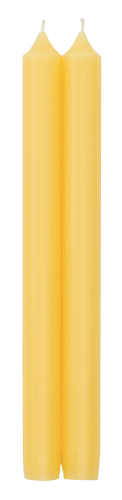 Yellow Duet Candle 10" Pair