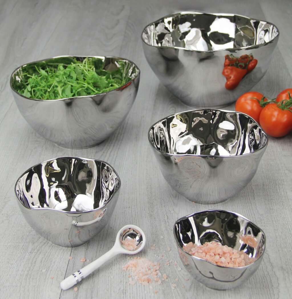 Thin & Simple Silver Snack Bowl