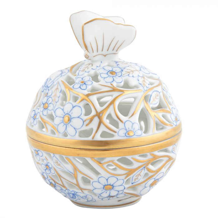 Openwork Ball Butterfly Blue-3.25"