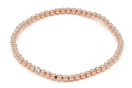 Diamond 3mm Bead Denise Bracelet