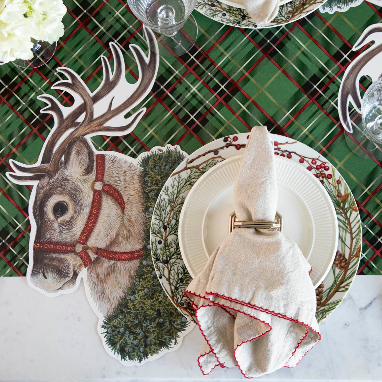 Die-cut Reindeer Placemat (12 sheets)