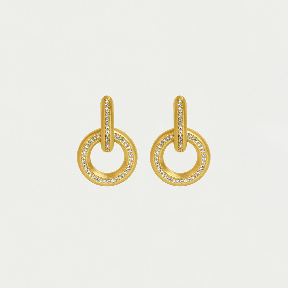 Colette Pave Drop Earrings