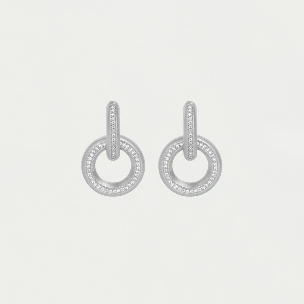 Colette Pave Drop Earrings
