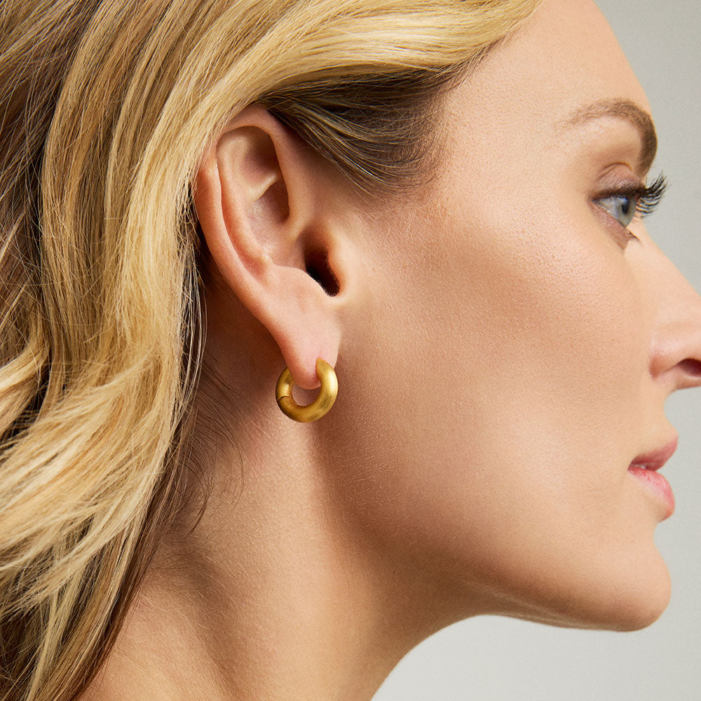 Dune Gold Huggie Earrings
