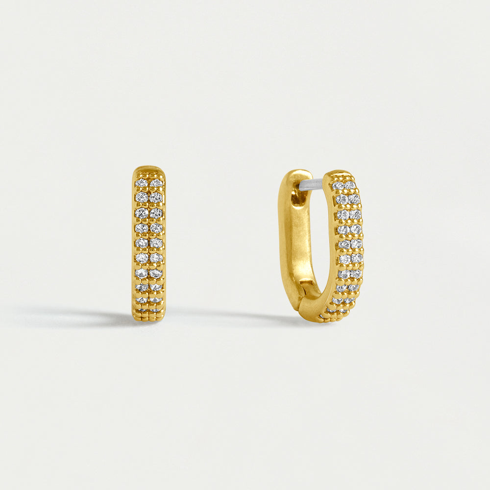 Petit Pave Huggie