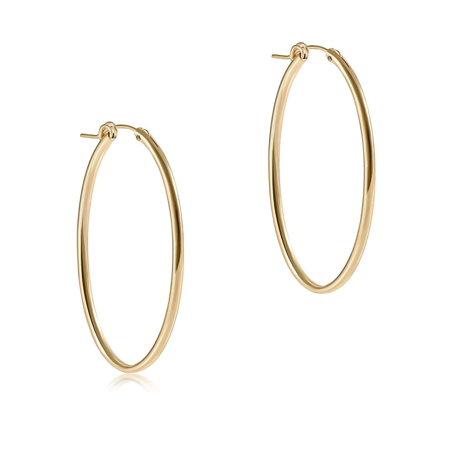 Oval Gold 2" Hoop-Smooth