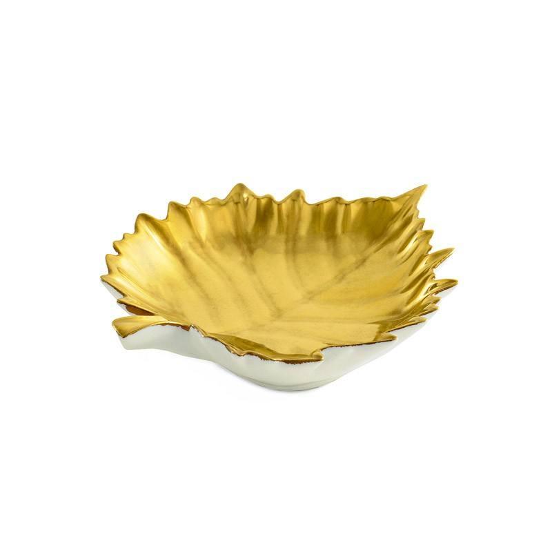 Gold Leaves Gold Vine Leaf Dish