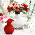 Hibiscus Glass Clear Medium Vase