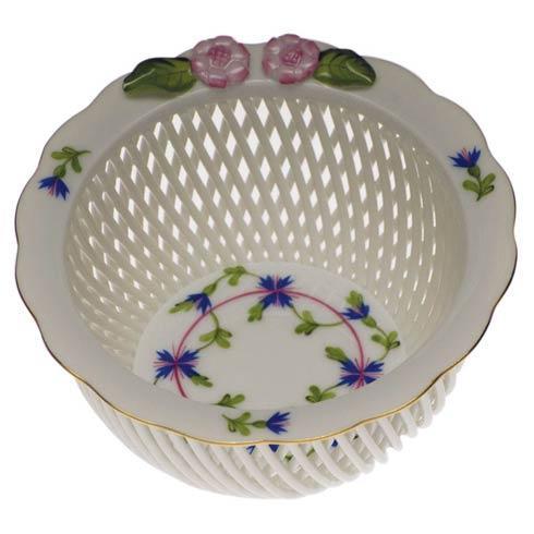 Openwork Basket With Flowers