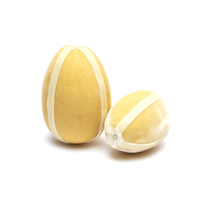 Velvet Egg w/Ribbon Trim