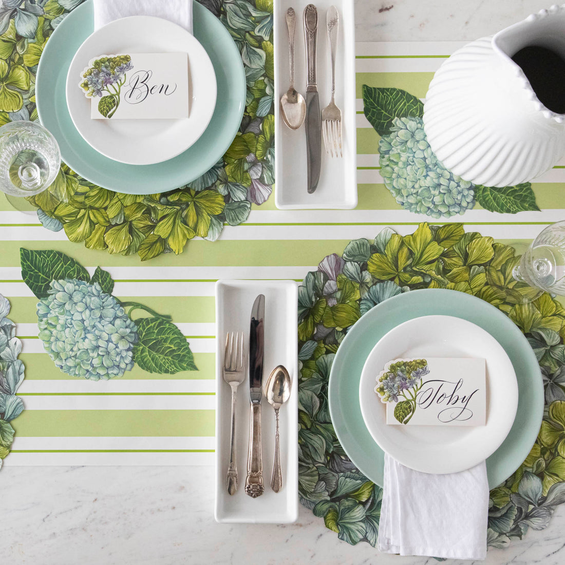 Die Cut Hydrangea Placemat - 12 Sheets