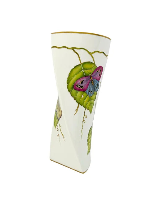 Twisted Vase with Butterfly