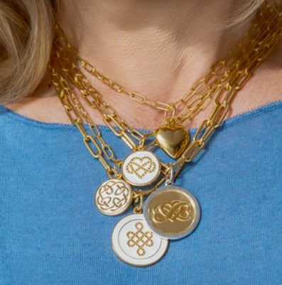 Mother & Son All Gold Pendant