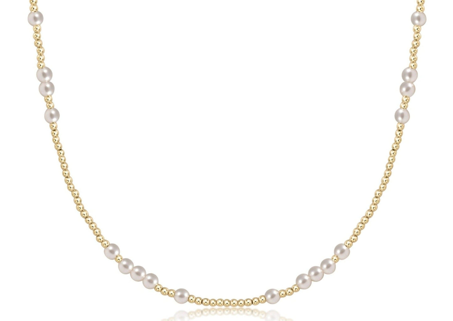 15" CHOKER HOPE UNWRITTEN - 3MM PEARL