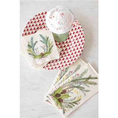 Christmas Sprigs Cocktail Napkin