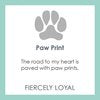 Paw Print Enamel Pendant