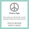 Peace Sign Silver Pendant