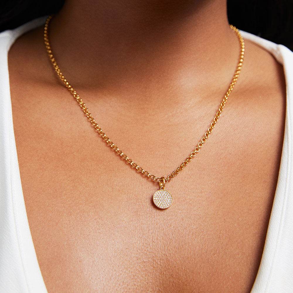 Petit Pave Knockout Pendant