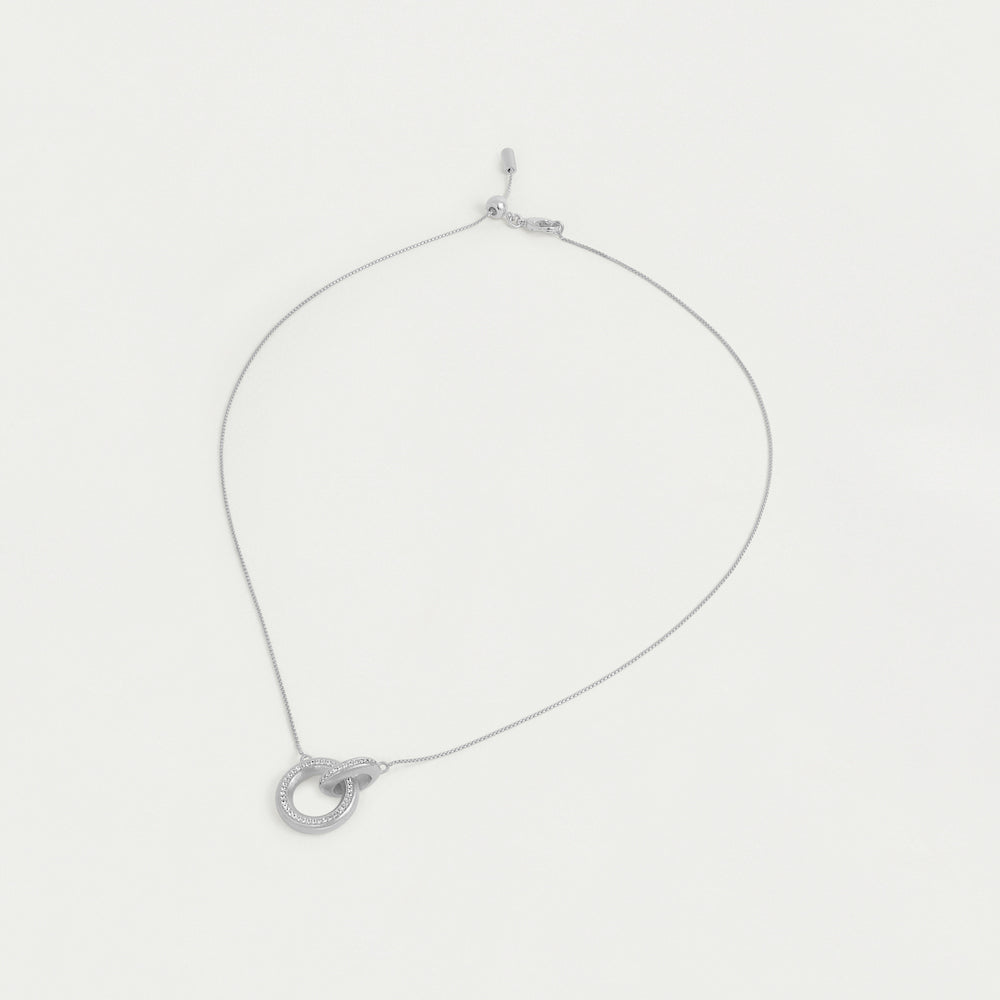 Colette Pave Hoop Pendant