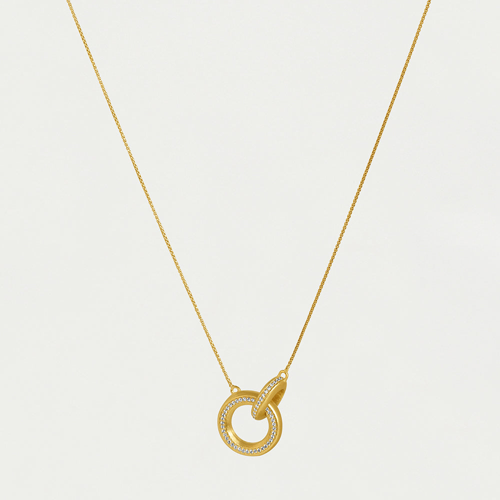 Colette Pave Hoop Pendant