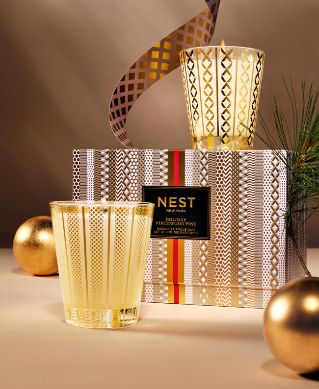 Classic Candle Duo Set - Holiday & Birchwood Pine 8.1oz