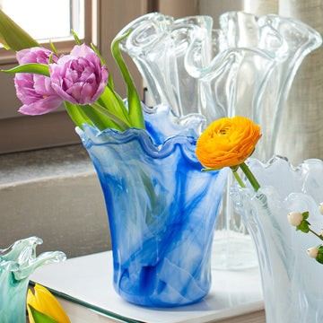 Onda Glass Short Vase