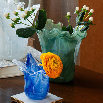 Onda Glass Short Vase