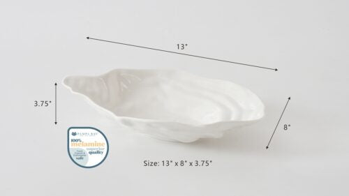 Oyster Melamine Large Bowl