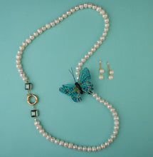 Freshwater Pearl Ombre Crystal Necklace