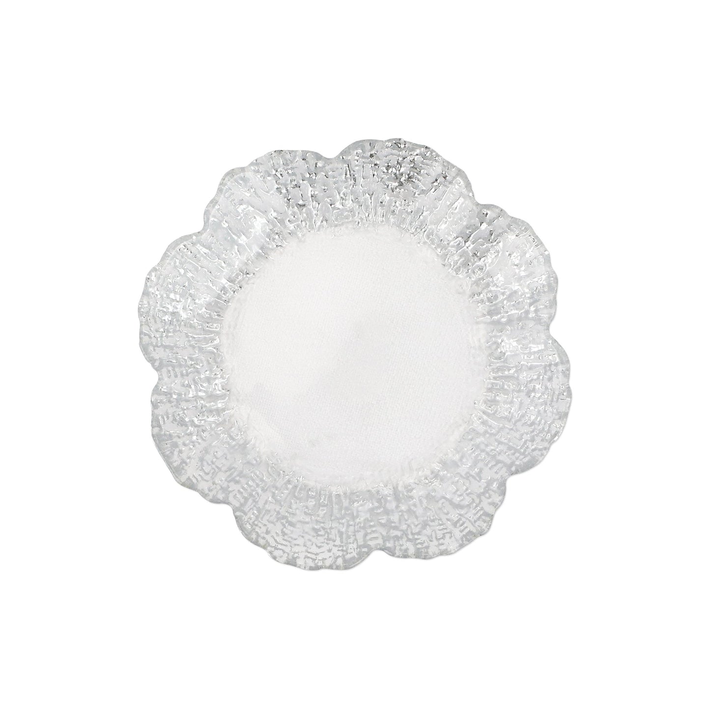 Rufolo Glass Platinum Canape Plate