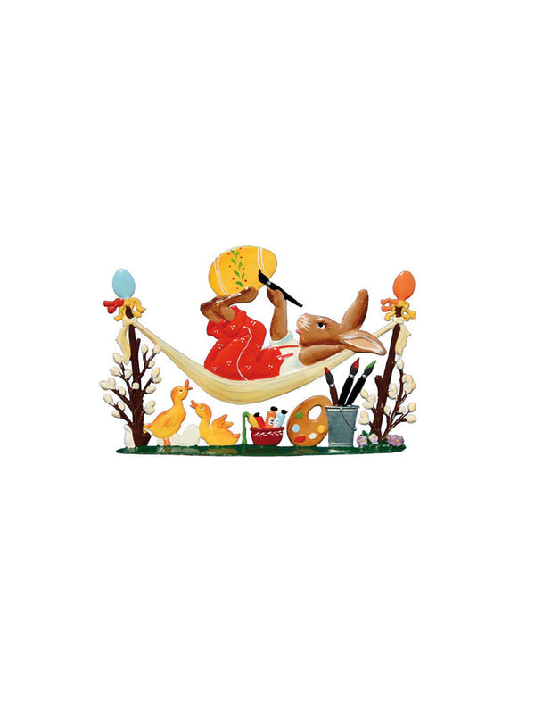 1 Bunny in Hammock, painted