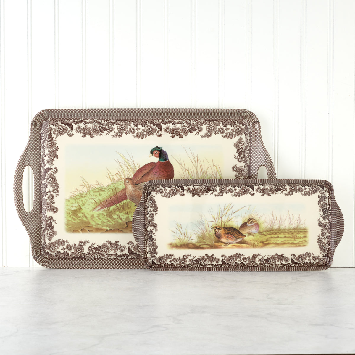 Woodland Large Melamine Handled Tray