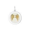 Angel Wings Heart Gold Pendant